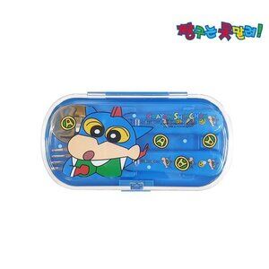 Crayon Shin Chan Fork&Spoon Set with Plastic Carrying Case